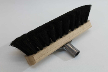 Treppenbesen Spezial Rosshaar extra 30 cm mit Stielhalter 28 mm